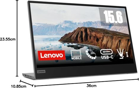 Lenovo 15.6" Portable Monitor – Full HD USB-C Display