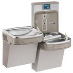 Elkay LZSTL8WSLP ezH2O Bottle Filling Station, Bi-Level, Light Gray Granite