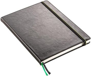 Wintex Notebook A4 Taccuino con Pagine a Quadretti con 96 Pagine - Quaderni Compatti in Similpelle per Scuola o Lavoro - Taccuino Utilizzabile Come Diario Personale - Nero