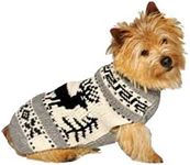 Chilly Dog Reindeer Shawl Dog Sweater, Medium