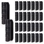 Chargenyang 30 PCS 1 inch Black Plastic Greenhouse Clips Frame Pipe Tube, Garden Buildings Tube Clip, Snap Net Fixed Pipe Clamps for Greenhouse Banner Frame Shelters