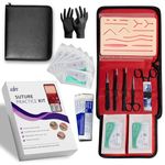 Suture Practice Set Gift for Students, Veterinarians and Dentists Reusable Silicone Suture Pad For Training Purposes