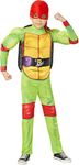 InSpirit Designs Teenage Mutant Ninja Turtles Kids Mutant Mayhem Movie Raphael Costume | Officially licensed | Cosplay costume | Group costume | Theatrical costume, M