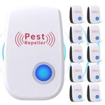 Ultrasonic Pest Repeller 10 Pack, Electronic Mouse Repellent Plug-in, Spider Repellent Indoor for Insect Cockroach Ant Bug Rodent Spider for House Kitchen Garage Warehouse