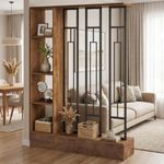 Tribesigns 70.9" Room Divider with Shelves, Freestanding Wall Room Divider