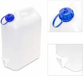 DELMAN Camping | Plastic Jerry Can | Water Carrier Container Water Bucket | BPA-Free Water Carrier | Water Tank for Camping, Hiking, Fishing, Picnic, BBQ & Travel | Outdoor Use | with TAP- 10 litre