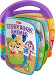 Fisher-Price Laugh & Learn Storybook Rhymes, take-along musical toy book with learning content for infants