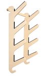 Grassracks Bamboo Snowboard Wall Rack for 4 Snowboards Or Longboards Moloka'i Quad