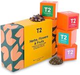 T2 Tea T26 Herbs, Flowers & Fruits Gift Pack, 6 Loose Leaf Tisanes in Mini Cubes, Caffeine free, fruit and herbal teas