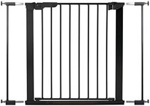 BabyDan Premier, Pressure Fit Stair Gate, 73.5-93.3 cm, Baby Gate/Safety Gate, Metal, Black, Made in Denmark - (Pet Gate/Dog gate)