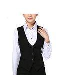 CK Fashion stylish and latest Waistcoat for women's_Black (Large, 1)