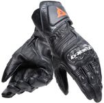 DAINESE - Carbon 4 Long Gloves, Long Leather Sport Motorcycle Gloves, Carbon Knuckle Protectors, Man, Black/Black/Black, M