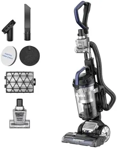 Eureka Upright Vacuum Cleaner for Carpet and Hard Floor,Powerful Vacuum With Dual Cyclone Suction,Swivel Steering,Anti-Tangle,Large Dust Cup,NEU612BL, Blue