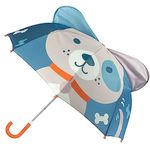 Stephen Joseph Pop-Up Umbrella for Kids | Children Cartoon and Unique All Over Design, Portable Easy Open Close Light Weighted with Curved Handle (Puppy)