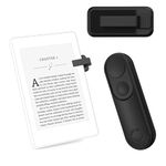 Inncarvs RF Remote Control Page Turner for Kindle Reading Accessories, Camera Remote Shutter Selfie Controller, for iPad iPhone Android Tablets E-Book Reading Noels, Dark black