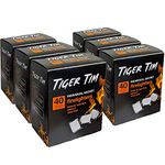 Tiger Tim Firelighters X6 tubs 240 Sachets in Total Great for Stoves and BBQs