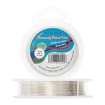 BENECREAT 22Gauge(0.6mm) Tarnish Resistant Silver Wire Jewellery Making Copper Wire, 20M/22Yard