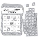 Big Dot of Happiness We Still Do - 25th Wedding Anniversary - Find the Guest Bingo Cards and Markers - Anniversary Party Bingo Game - Set of 18