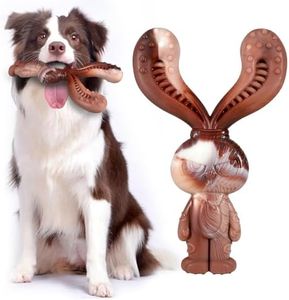 Mapneng Jouets indestructibles pour chiens à mâcher agressifs, jouets à mâcher durables en nylon saveur de bœuf, jouets robustes pour chiens de taille moyenne et grande taille, brossage des dents et