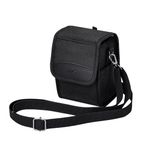 JJC Compact Camera Pouch Travel Case for Fujifilm X100VI X100V X100T for Sony a6700 a6600 a6400 a6100 w 16-50mm Lens for Canon EOS M5 M50 w EF-M 22mm Nikon Z30 Z50 for GRIII for Leica SOFORT2, Black