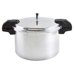 Mirro 92116 Polished Aluminum 5/10 / 15-PSI Pressure Cooker/Canner Cookware, 16-Quart, Silver