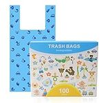 Biodegradable Dog Poop Bags 100% Compostable trash Bags for pets Guaranteed Leak-Proof 100-count Dog Waste Bags with Easy-Tie Handles (100-Count)