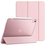 JETech Case for iPad Air 11-Inch M2 (2024), iPad Air 5/4 (2022/2020 5th/4th Generation 10.9-Inch), Slim Stand Hard Back Shell Cover with Auto Wake/Sleep (Pink)