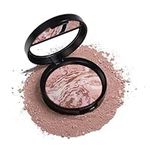 Baked Foundation Blush, Brighten Color Correcting Powder Foundation, Lightweight Loose Powder Makeup Foundation for Contour & Highlight Face, Long-Lasting Makeup (#1 Fair, One Size)