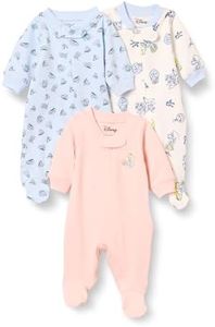 Amazon Essentials Disney | Marvel | Star Wars | Princess Monos de Algodón Bebé Niña, Pack de 3, Fiesta de Té Alicia, 0-3 Meses