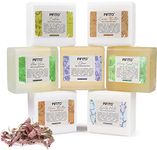 Pifito Melt and Pour Soap Base Sampler (7 lbs) │ Assortment of 7 Bases (1lb ea) │ Hemp Seed Oil, Clear, Aloe Vera, Goats Milk, Cocoa Butter, Shea Butter, Castile │ Glycerin Soap Making Supplies
