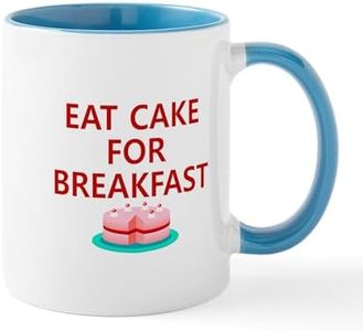 CafePress Eat Cake For Breakfast Mug 11 oz (325 ml) Ceramic Coffee Mug