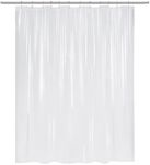 AmazerBath Plastic Shower Curtain Clear Premium PEVA, Clear Shower Curtain Heavy Duty 8G, Weighted Shower Curtains for Bathroom Accessories with 3 Big Stones and 12 Rustproof Grommets, 72x72 Inches