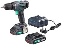 Amazon Brand - Denali by SKIL 18 V (20 V Max) Drill Driver Kit, Includes 2 x 2 Ah Lithium Batteries and 2.4A Charger, Blue