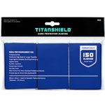 TitanShield (150 Sleeves/Blue) Standard Size Board Game Trading Card Sleeves Deck Protector for Magic The Gathering MTG, Pokemon, Dropmix