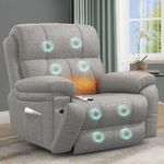 YONISEE Lift Chair Recliners for Elderly, Recliner Chair with Massage & Heat, Extended Footrest, Oversized Recliners Armchair Lounge Sofa with Type C+USB Ports, Hidden Drink Holders, Dual Side Pockets