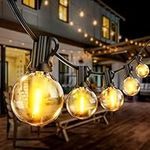 PBGMRT Outdoor String Lights Mains Powered - 100FT/30M G40 Garden Festoon Lights with 50+2 Shatterproof LED Bulbs Waterproof for Outside Patio Gazebo Pergola