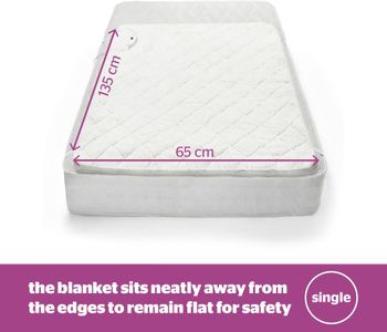 Silentnight Single Electric Blanket – Soft Heated Bed Cover