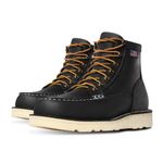 Danner Men's 15568 Bull Run Moc Toe 6" Work Boot, Black - 7.5 D