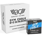 WARM BODY COLD MIND Premium Chalk Block for Weight Lifting - Hand Grip for Crossfit, Magnesium Carbonate for Climbing, Gymnastics, Weightlifting, Powerlifting, Deadlift, Strength Training, Sport Gym