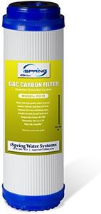 iSpring FG15 GAC Filtro de Carbón Activado Granular Filtro de Agua Ósmosis Inversa/Aquarium/Di, 2.5" x 10"
