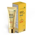 7DAYS NATURAL Gold Brightening Peel Off Mask | Deep Pore Cleansing Peel-Off Face Mask For All Skin Types | Anti-Bacterial & Helps Remove Acne | No Parabens & Sulphates & Mineral Oils(50 Gm)