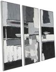 Black and White Abstract Wall-Art P