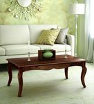 ENfurnish Wooden Rectangle Center Coffee Table for Living Room | Sofa Centre Table for Home & Office | Solid Wood Sheesham, Brown