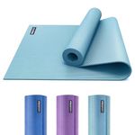 PROIRON Yoga Mat Exercise Mat with Free Travel Carry Bag for Home Gym Fitness 3.5mm or 6mm thick in Blue, Dark Green, Purple