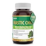 Herba Mastic Gum Capsules 500mg – 120 Capsules | Natural Mastica Chios Gum Supplement for Stomach Pain, Heartburn, and Gastro Relief | Made in Canada