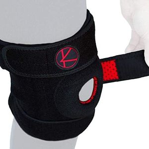 Adjustable Knee Brace Support for Arthritis, ACL, MCL, LCL, Sports Exercise, Meniscus Tear, Injury Recovery, Pain Relief, Walking - Open Patella Neoprene Stabilizer Wrap for Women, Men, Kids(Size 1)