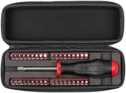 TEKTON 1/4 Inch Bit Driver and Bit Set with Case, 37-Piece | DBH93101