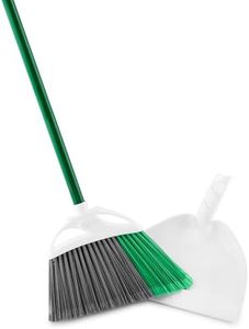 Libman Broom with Dustpan Combo Set | Indoor and Outdoor Use | Pet Hair Broom | 11" Wide Broom | 10.25" Wide Dustpan | 1 Broom | 1 Dustpan | 49” Long Handle | Sweeping Set