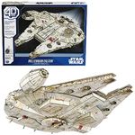 4D Build, Star Wars Millennium Falcon 3D Model Kit 223 Pcs | Star Wars Toys Desk Decor | Building Toys | Paper Model Kits for Adults & Teens 12+