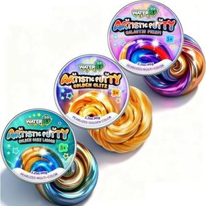 WATERELF 3Pc Play Putty Slime Stocking Stuffers for Kids, Fidget Sensory Artistic Therapy Putty Toys for Boys Girls Adults, Stress Relief Non-Sticky - Each 3.11 Inch 3.2 Oz